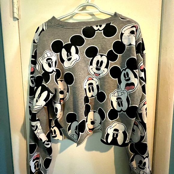 Disney Mickey Mouse Cropped Sweatshirt - Picture 3 of 5